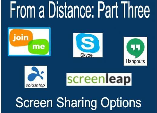 Join.me Logo - From a Distance Part 3: Screen Sharing Options. Paths to Technology