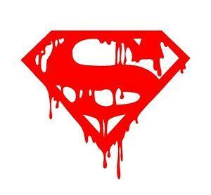 Bloody Logo - Details about Dripping Melting Bloody Superman Symbol Vinyl Decal Car  Window Superhero Sticker