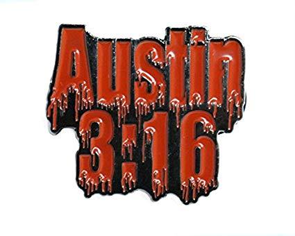 Bloody Logo - WWF Wrestling Austin 3:16 Bloody Logo Lapel Pin