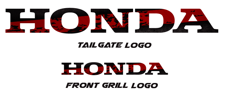 Tailgate Logo - Honda-Pioneer-700-1000-Logos-Kit