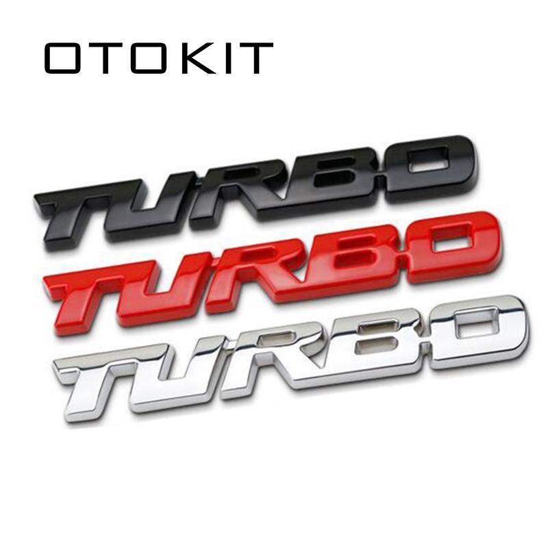 Tailgate Logo - 2019 3D Car Styling Sticker Metal TURBO Emblem Body Rear Tailgate ...