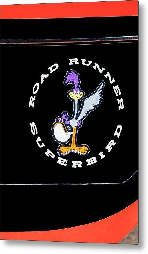 Superbird Logo - Road Runner Superbird Emblem Metal Print