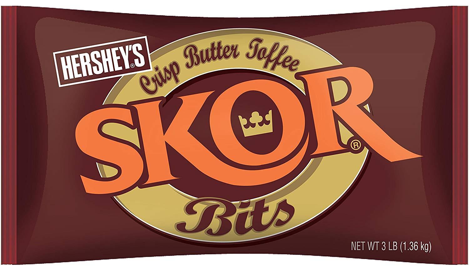 SKOR Logo - Skor Toffee Bits, 3 Pounds