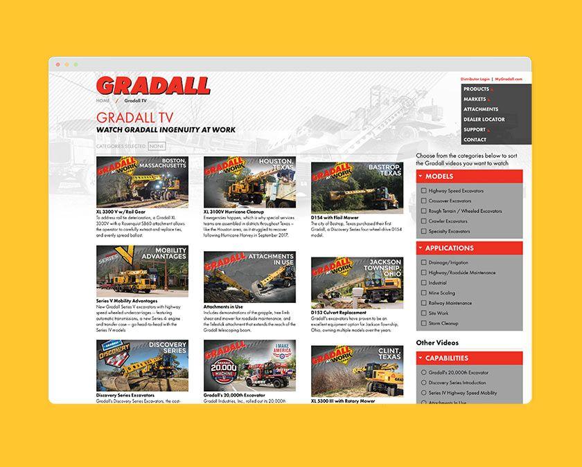 Gradall Logo - Portfolio: Trade Show and Event Planning