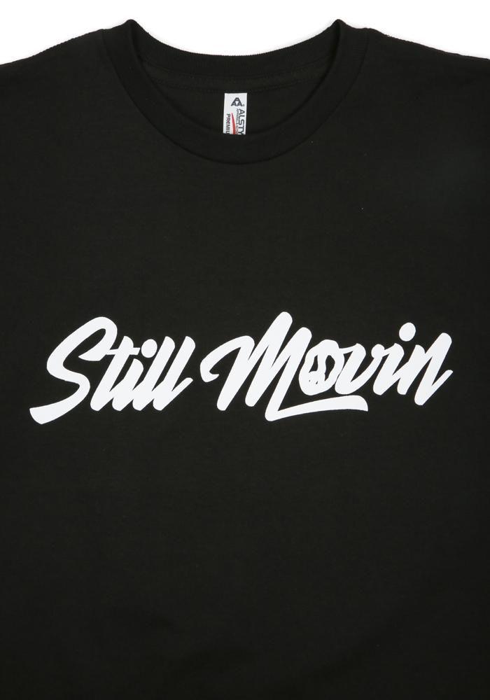 Straight Logo - Still Movin Straight Logo T-Shirt - Black
