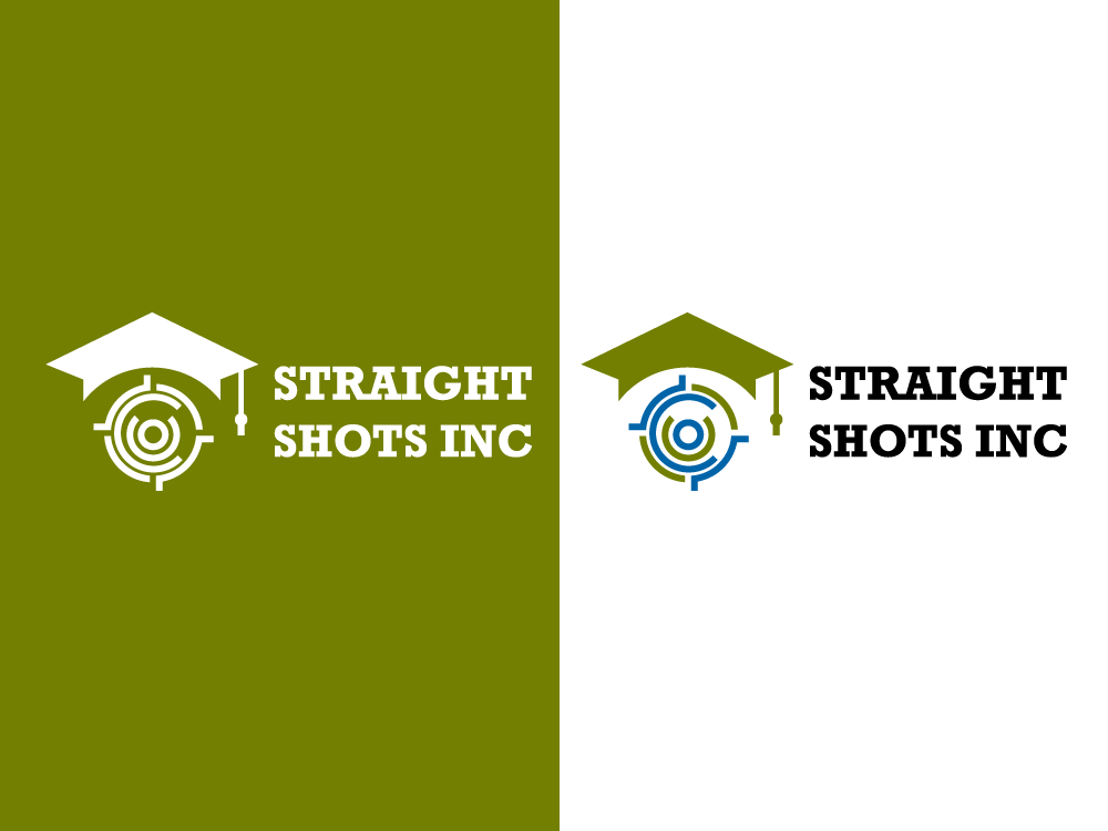 Straight Logo - Straight Shots Inc Educational Logo by Jahran chowdhury on Dribbble