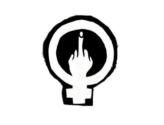Feminist Logo - Feminist Logo, Queer Patch, Antisexism Patch, Political Logo, Logo Design, Jacket Patch, Vest Patch, Punk Accessories, Skinhead Logo