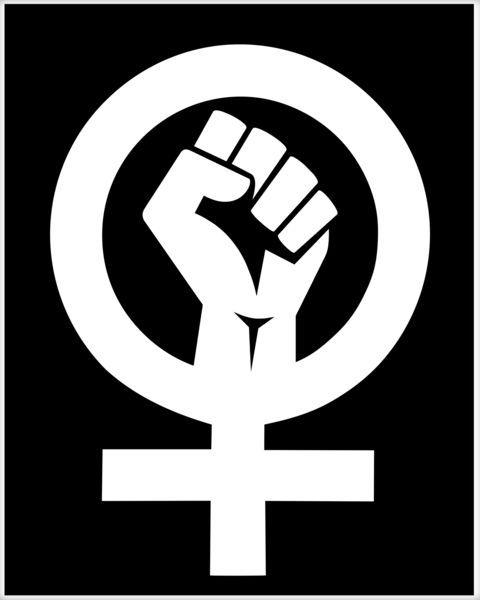 Feminist Logo - Feminist Womens Rights Feminism Symbol Poster