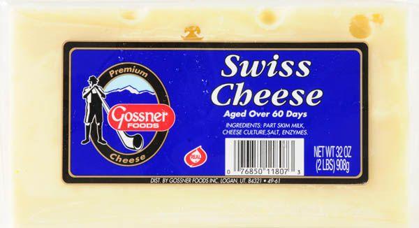 Gossner Logo - Gossner Foods Premium Swiss Cheese, 32 oz