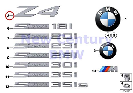 Z4 Logo - Genuine BMW E89 Roadster Trunk Lid Z4 Emblem Badge Logo