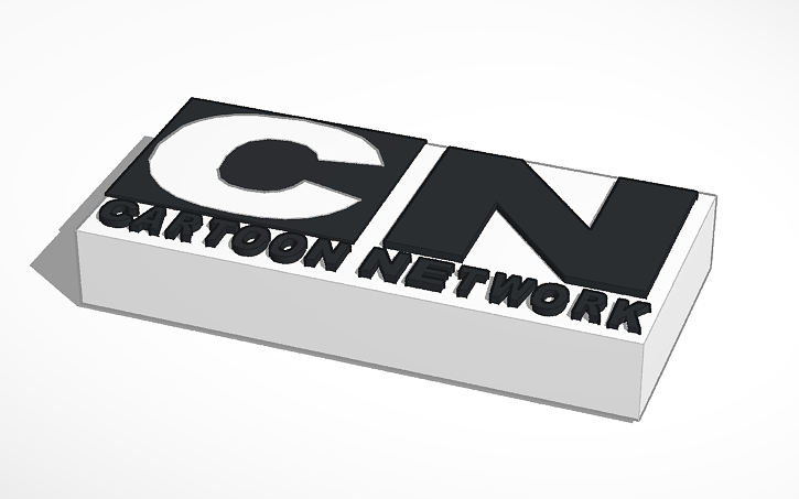 Replica Logo - 3D design Cartoon Network Logo replica | Tinkercad