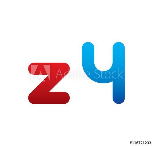 Z4 Logo - z4 logo initial blue and red this stock vector and explore