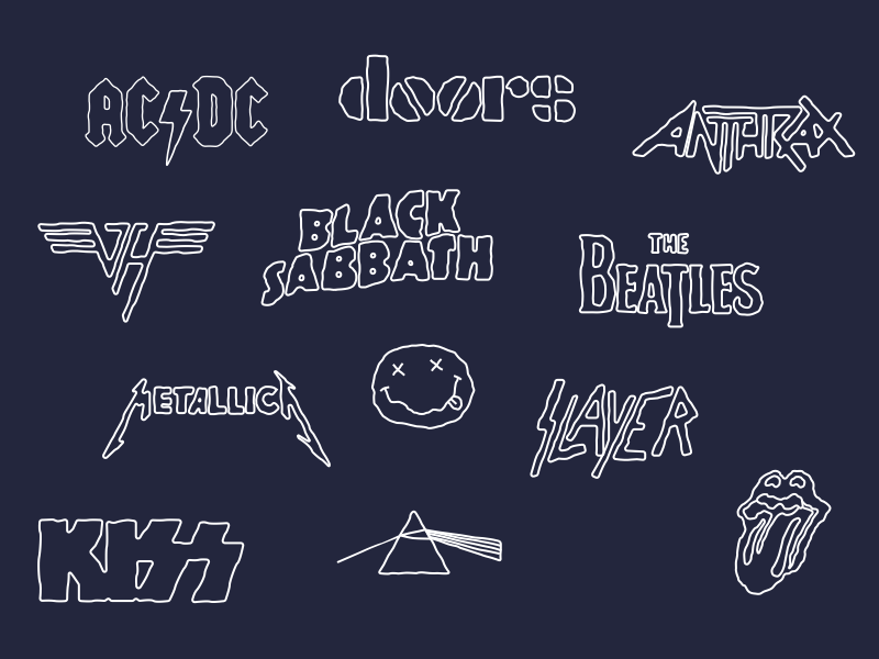 Squiggly Logo - Squiggly lines band logos by Henrik Sahlin on Dribbble