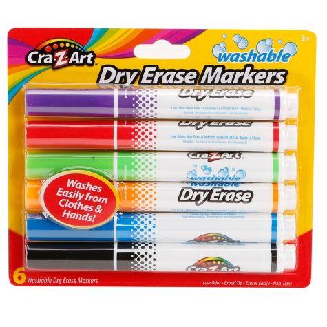 Cra-Z-Art Logo - Cra Z Art Washable Dry Erase Markers, 6 Pack