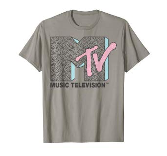 Squiggly Logo - Amazon.com: MTV Nineties Squiggly Line Art Logo Graphic T-Shirt ...