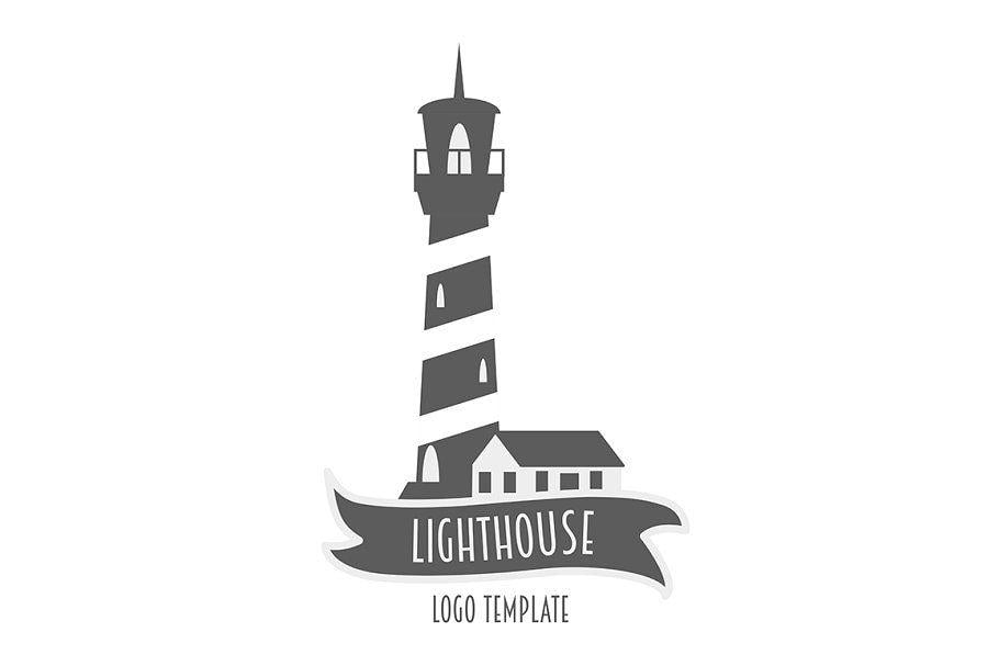 Lighthouse Logo - Lighthouse logo or label design