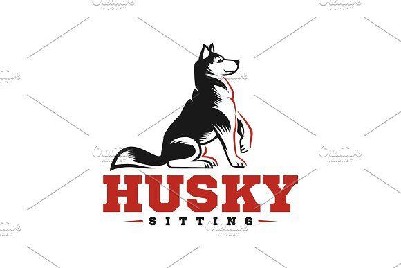 Huskey Logo - Siberian Husky