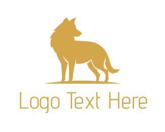 Huskey Logo - Golden Wolf Logo