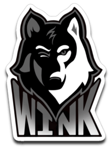 Huskey Logo - Wink709 Silver Husky Logo Sticker