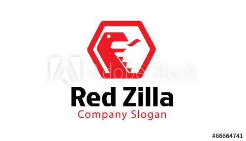 Zilla Logo - red zilla logo template, this stock vector and explore similar