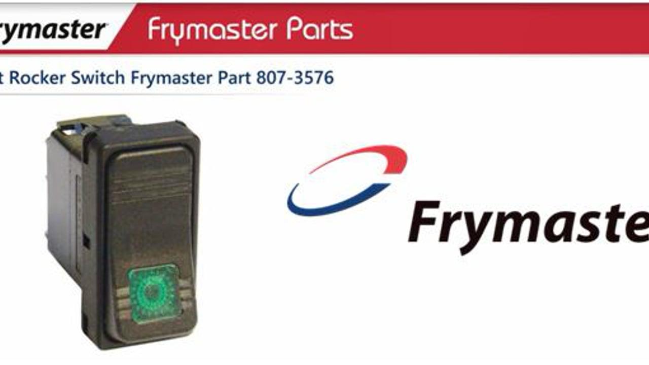 Frymaster Logo - Frymaster Parts Reset Rocker Switch 807 3576 Equipment Parts