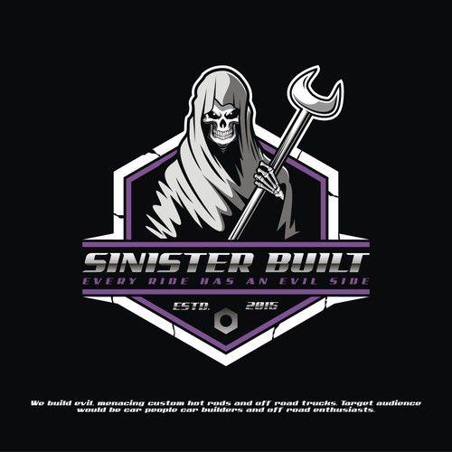Evil Logo - Dark and evil logo for custom automotive company Sinister Built ...