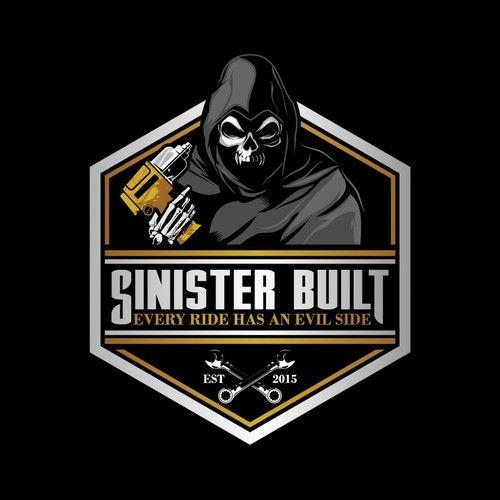 Sinister Logo - Dark and evil logo for custom automotive company Sinister Built ...