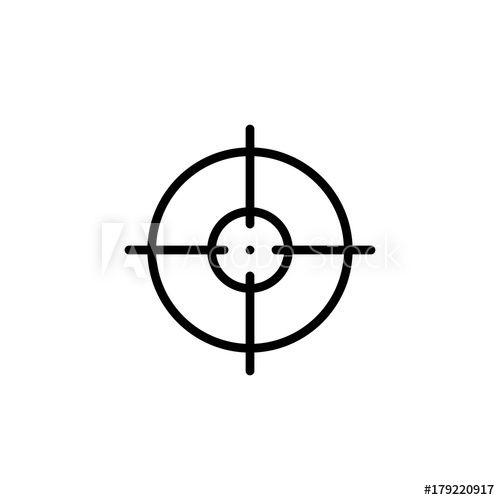 Crosshairs Logo - Premium crosshair icon or logo in line style - Buy this stock vector ...