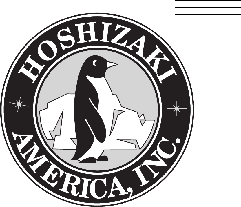 Hoshizaki Logo - Hoshizaki Ice Maker KM-630MWH User Guide | ManualsOnline.com