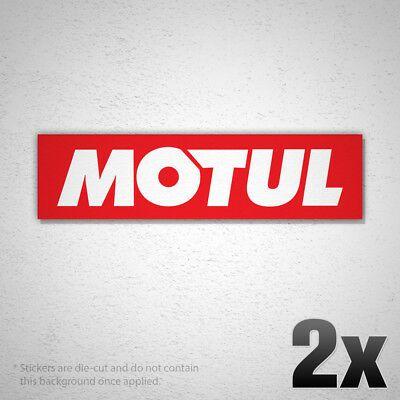 Motul Logo - (2X) MOTUL LOGO Vinyl Sticker Decal F1 Racing Grand Prix Sponsor Oil RC019