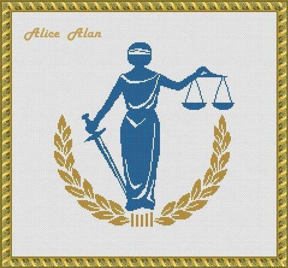 Themis Logo - Cross Stitch Pattern Goddess of justice Themis Emblem of Police Logo Cross  Stitch Pattern/Instant Download Epattern PDF File