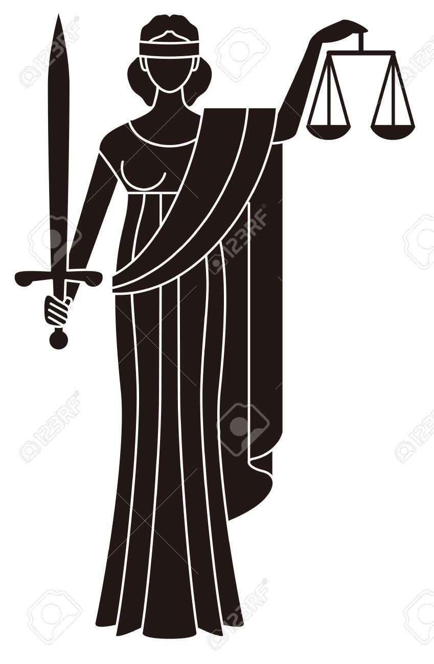 Themis Logo - Stock Vector in 2019 | sculpting | Justice tattoo, Justice symbol ...