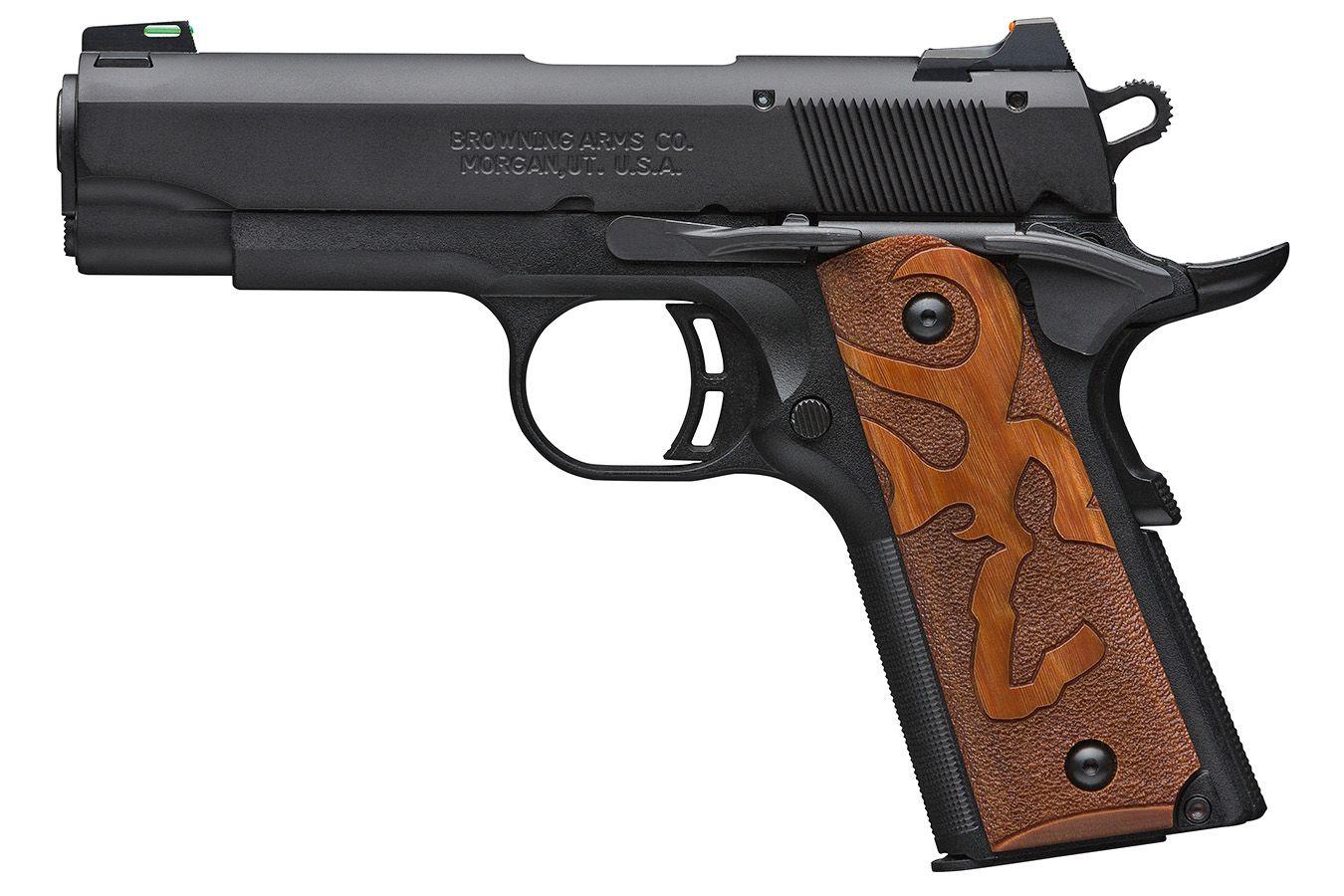 Handgun Logo - 1911-22 Black Label 22LR Semi-Auto Pistol with Brown Logo Grips