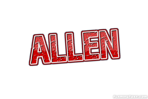Allen Logo - Allen Logo | Free Name Design Tool from Flaming Text