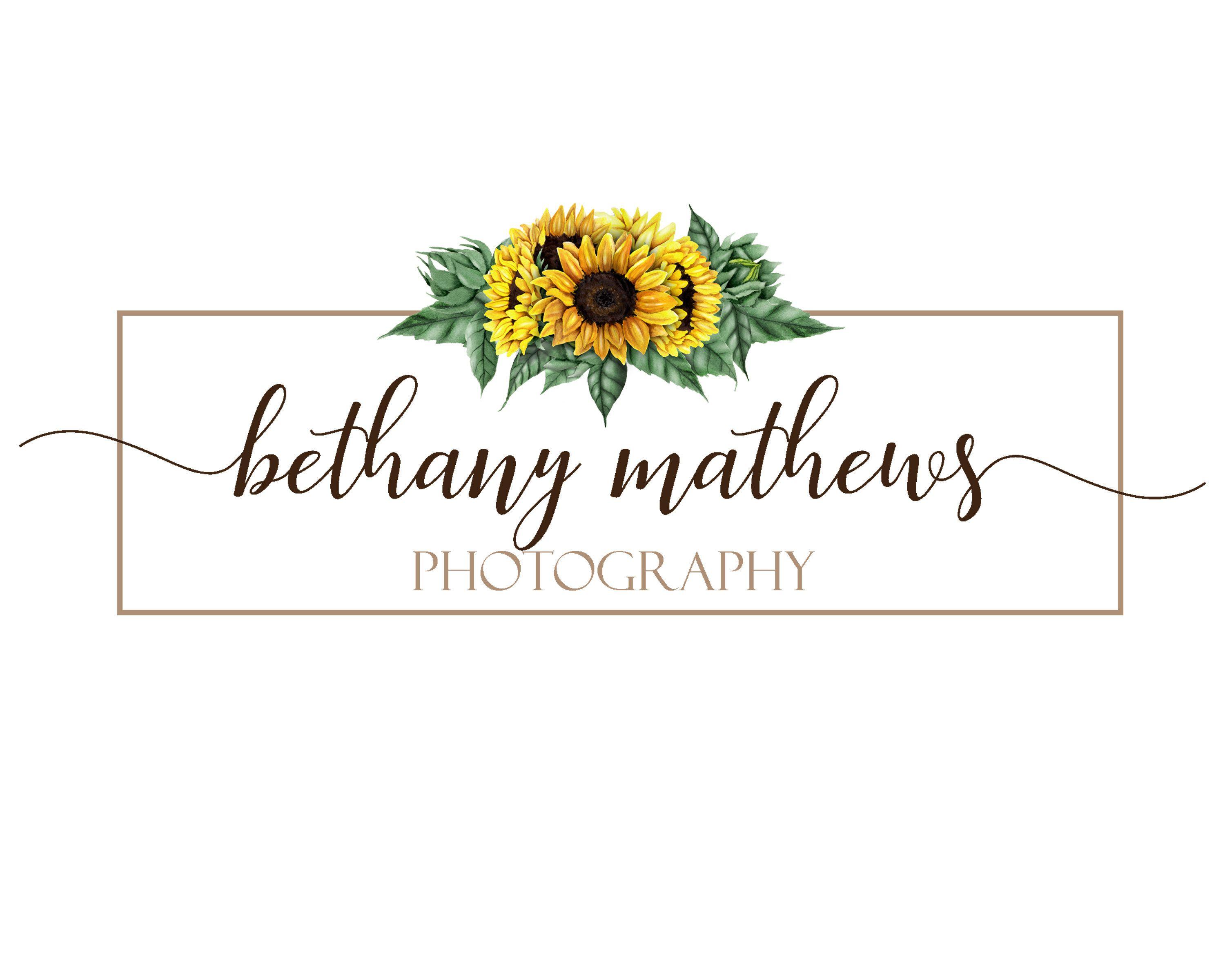 Sunflowers Logo - Sunflower Photography Logo Watermark Branding design no. 189 | Logos ...