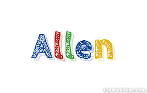 Allen Logo - Allen Logo | Free Name Design Tool from Flaming Text
