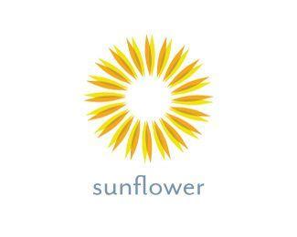 Sunflowers Logo - Sunflower Logo design sun or flower icon to create sunflower