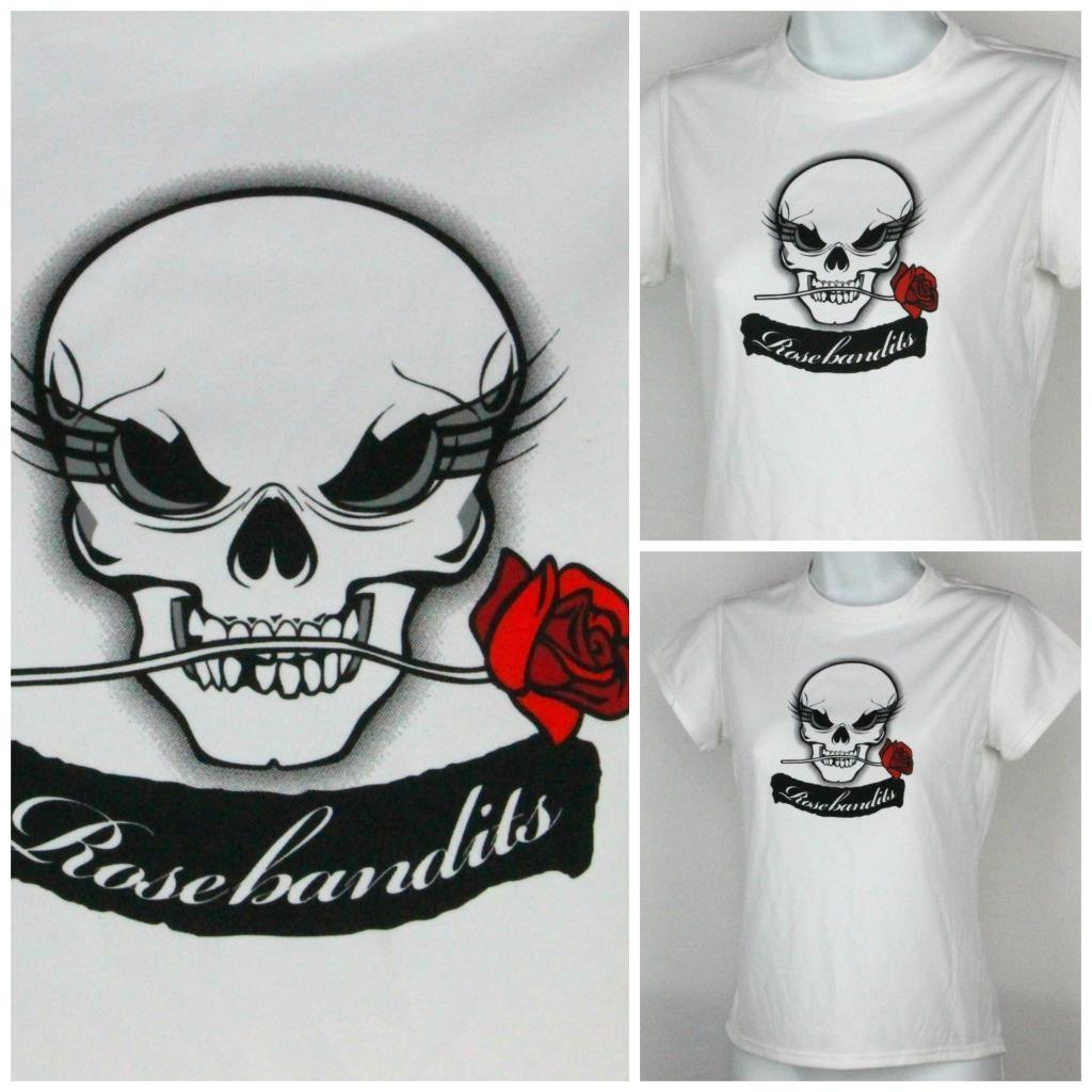 Zorrel Logo - Zorrel Rose Bandits Skull w/ Rose Flower in Mouth Womens T-Shirt SM  Dri-Ballance Men Women Unisex Fashion tshirt Free Shipping