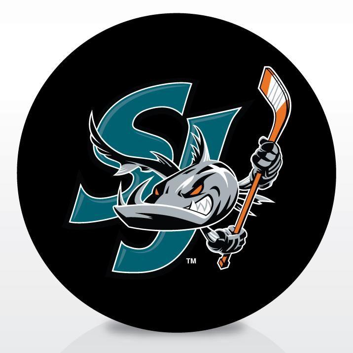 Barracuda Logo - San Jose Barracuda Team Logo Souvenir Puck