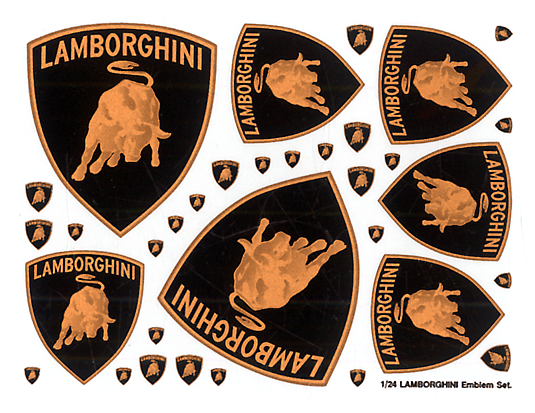 Countach Logo - Lamborghini Countach LP400 Emblem Decal Set