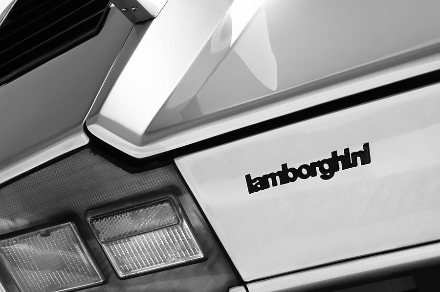 Countach Logo - 1982 Lamborghini Countach 5000s Taillight Emblem by Jill Reger