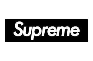 Suprerem Logo - Details about SUPREME RARE BLACK LOGO STICKER VINYL DECAL