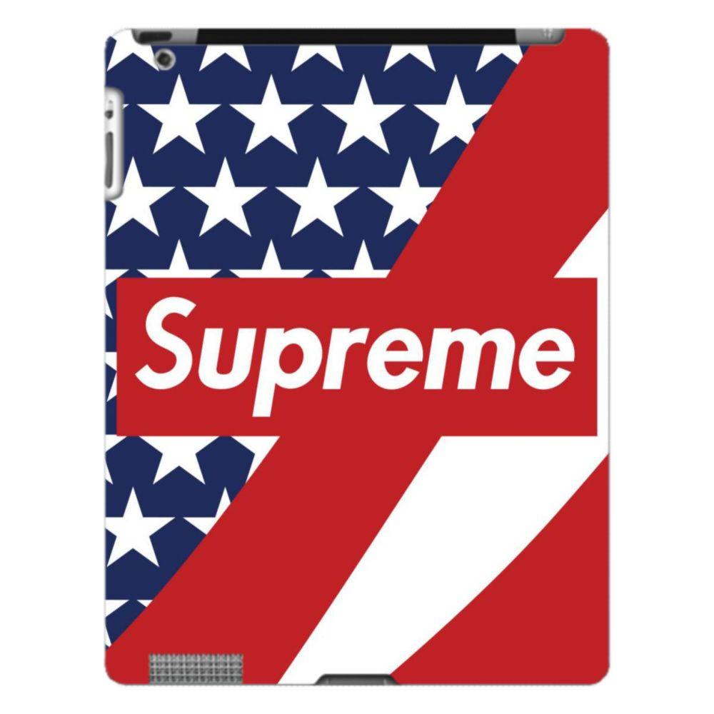 Suprerem Logo - Supreme USA Flag iPad 4/3/2 Case