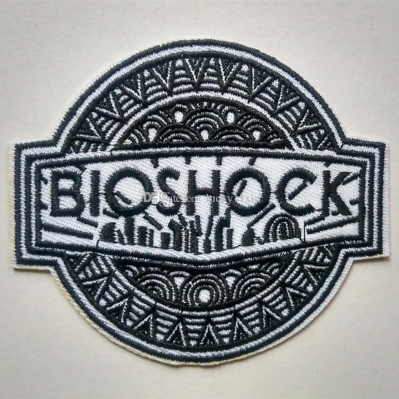 BioShock Logo - Black Bioshock Logo Big Daddy Cap shirt Iron on Embroidered patch Gift  shirt bag trousers coat Vest Individuality