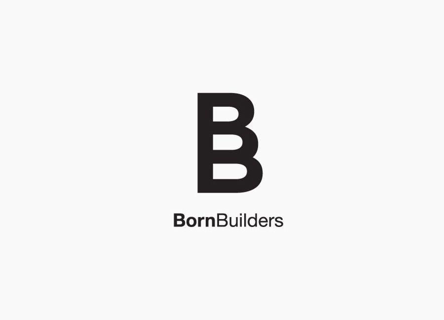 Born Logo - New Brand Identity for Born Builders by The Drop Studio