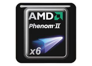 Phenom Logo - Details about AMD Phenom II X6 1x1 Chrome Effect Domed Case Badge / Sticker Logo