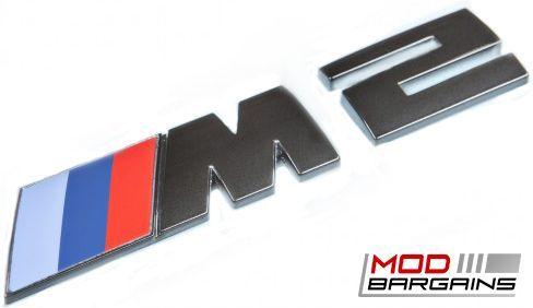 M2 Logo - Black Chrome Trunk Emblem for 2016+ BMW M2 [F87] IND-F87- BCTB