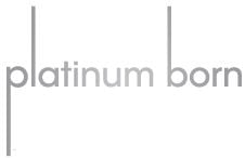 Born Logo - Platinum Born. Timeless Platinum Jewelry Collection. Platinum