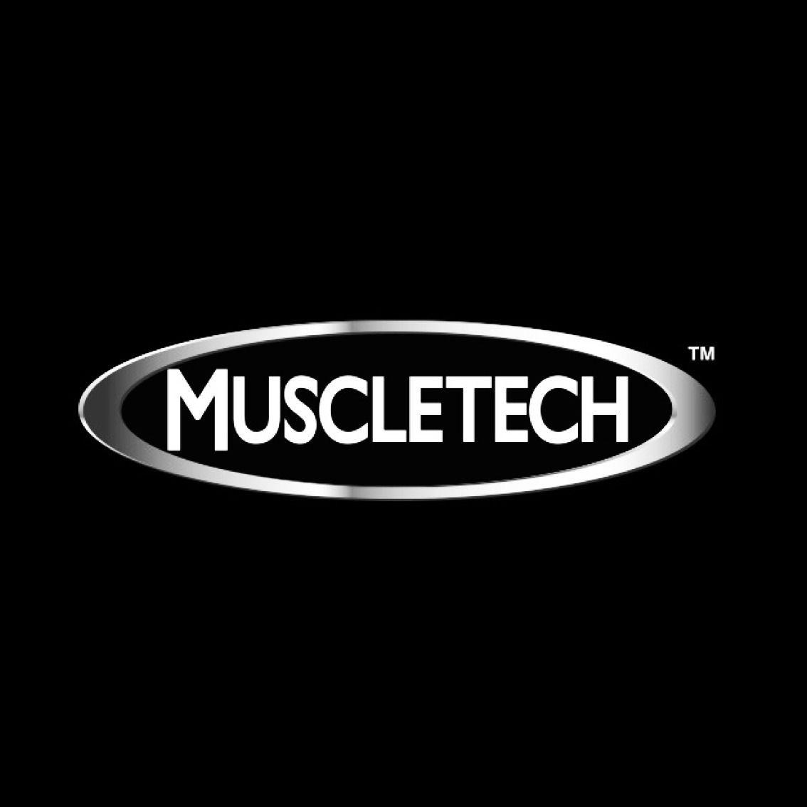 MuscleTech Logo - Remera Negra Iconic Logo Muscletech Autentica Original