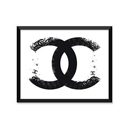 Chanel Logo - Amazon.com: Chanel Logo Art, Modern Illustration, Minimalist Poster ...